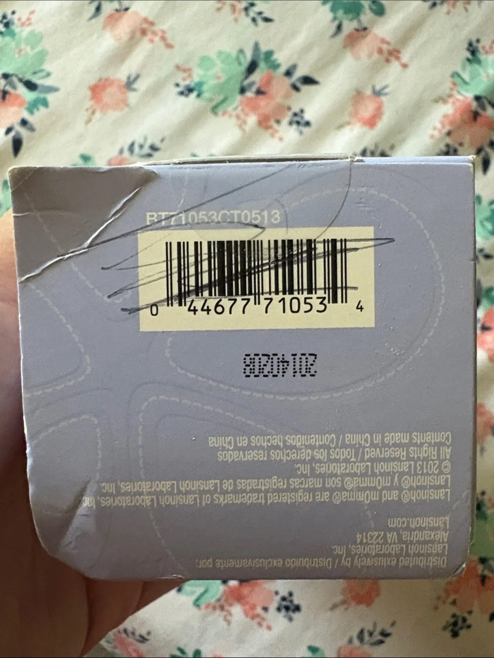 Lansinoh Lavender and White NaturalWave Bottle